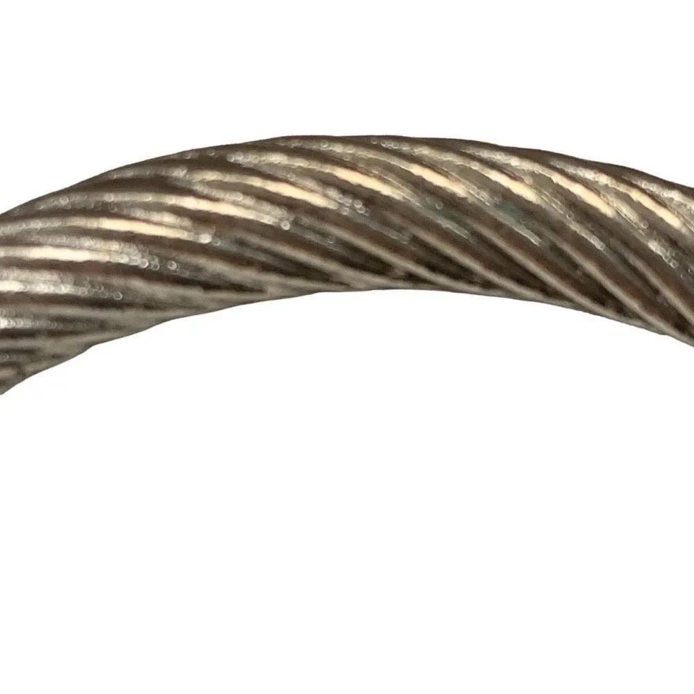 Cable Rope Bracelet – Gold & Silver Tone with Rhodium Plate